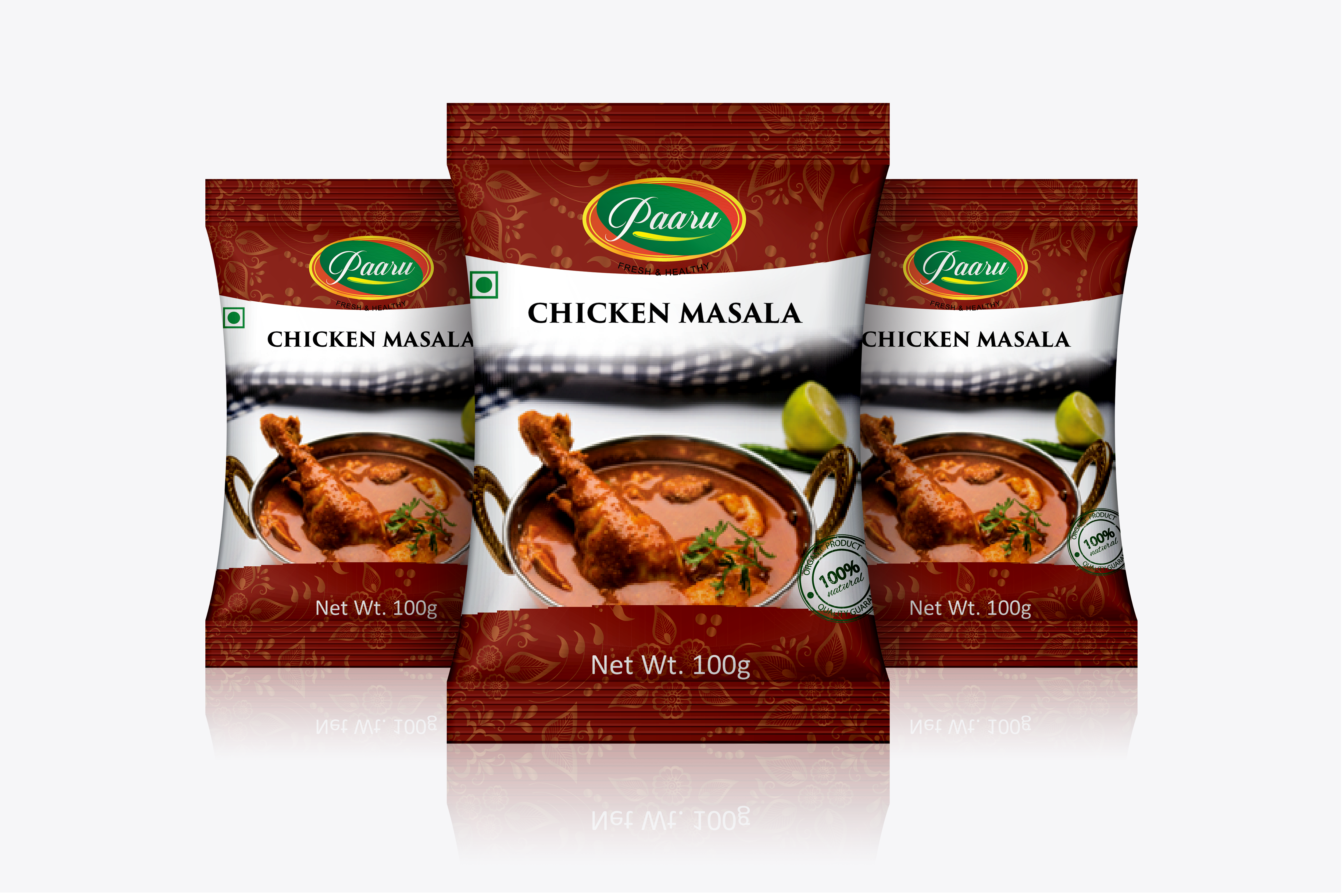 packaging chicken render infotech, web design, logo
